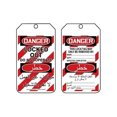 Accuform RP-Plastic, 3-1/4 in Width, 3/8 in Height, , 25 PK TMA202PTP